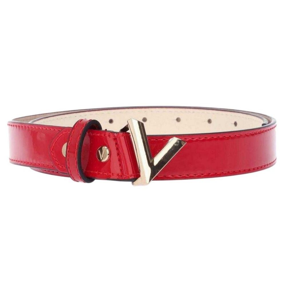 Valentino Patent Leather Belt / Red